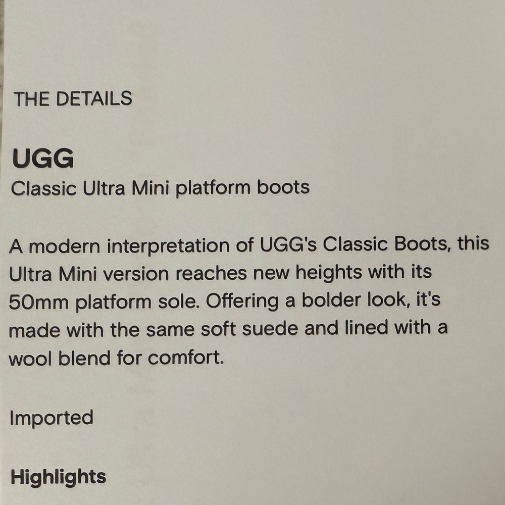 UGG CLASSIC ULTRA MINI PLATFORM “SHADED CLOVER” BOOTS - Picture 7 of 7